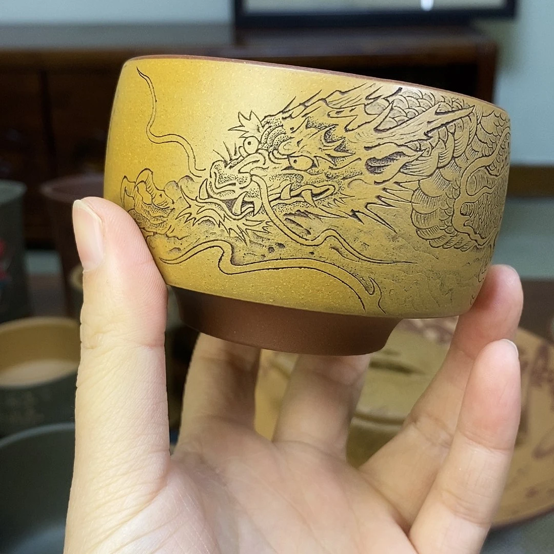 紫砂茶杯宜兴紫砂杯