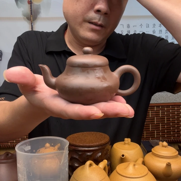 紫砂原矿紫砂壶原矿紫泥全手工君德150毫升左右