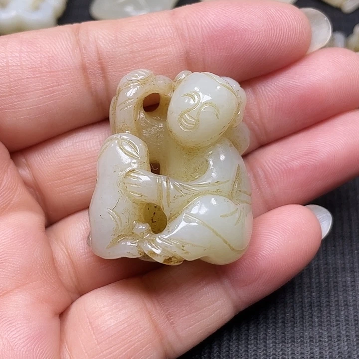 @***托未镶嵌和田玉挂件
