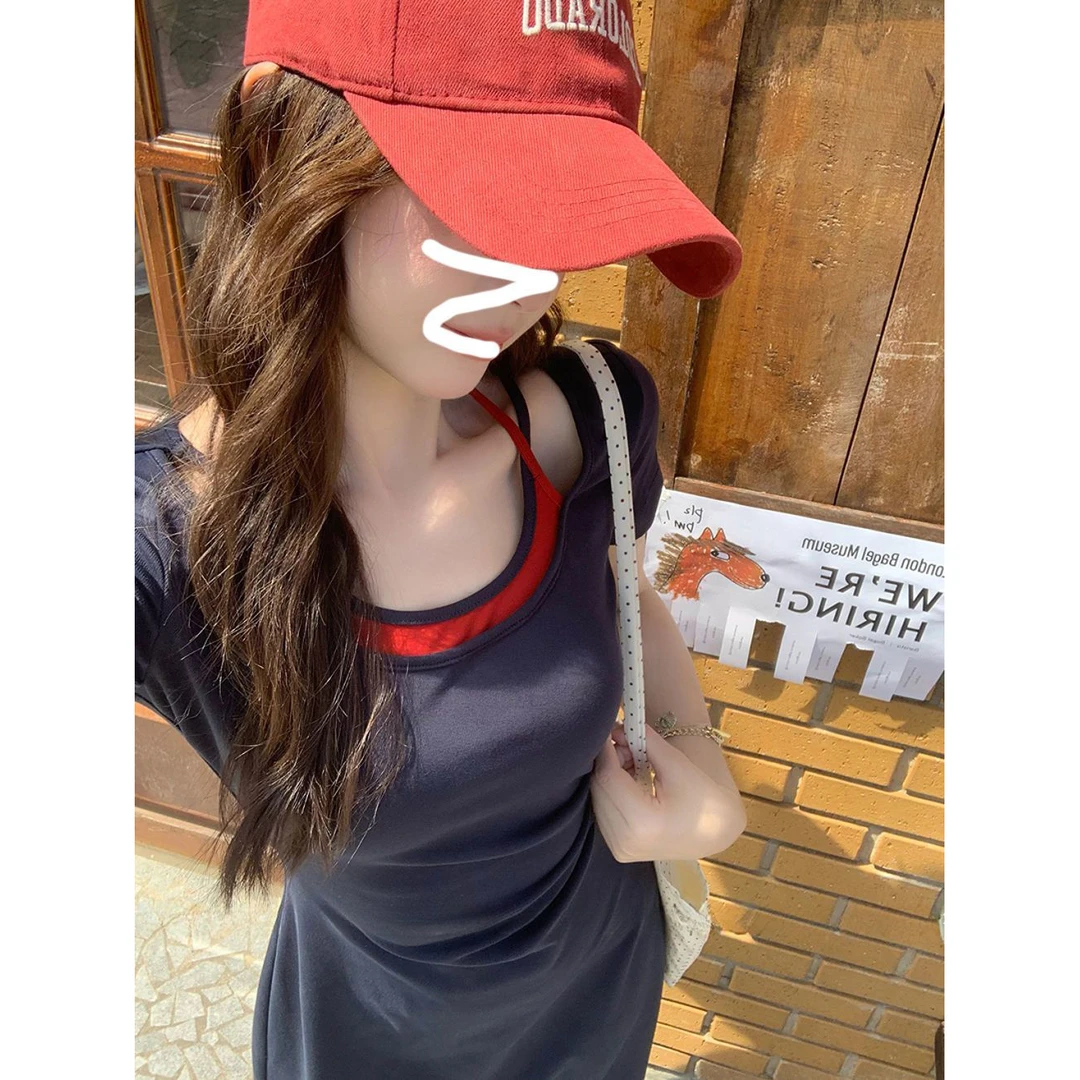 一尧【心动一刻】韩系纯欲日常显瘦连衣裙女夏气质休闲氧气长裙潮