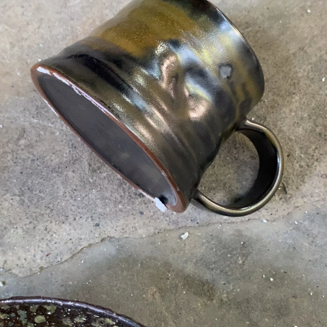 德***店浪鬼柴烧 釉绘柴烧 器皿