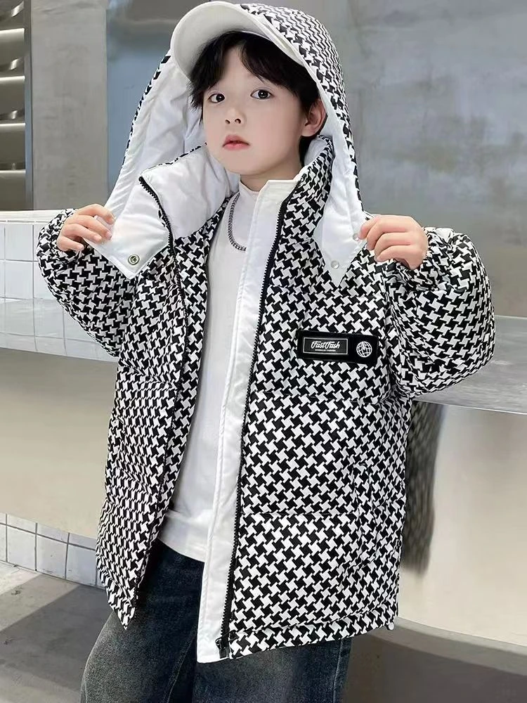 0004-0005童装男童棉服冬季新款大童棉衣加厚保暖儿童棉袄男孩