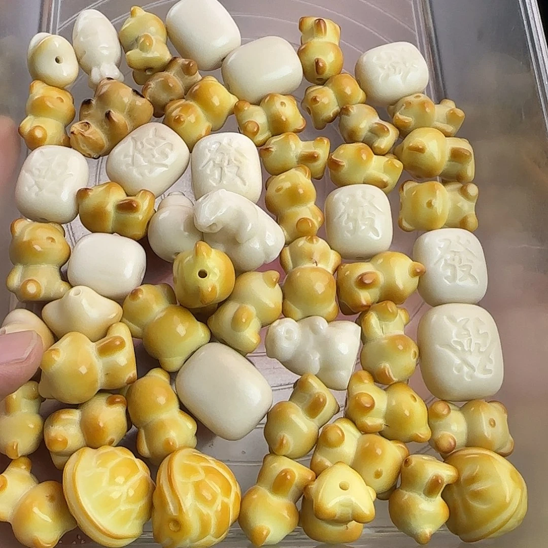 手串菩提根/象牙果微瑕疵54颗混