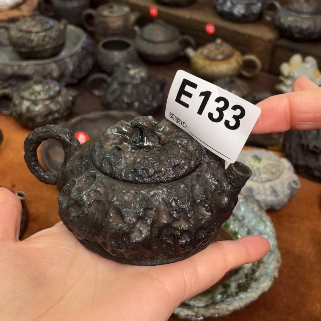 壶罗*洋手捏南瓜带窑汗孤品柴烧