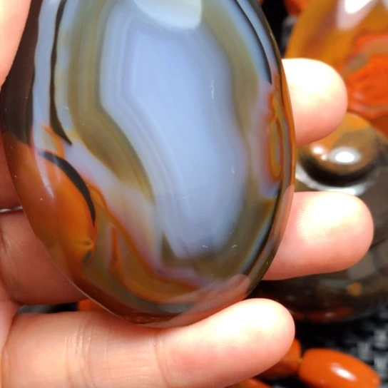 隋***弋玛瑙/玉髓未镶嵌颈饰