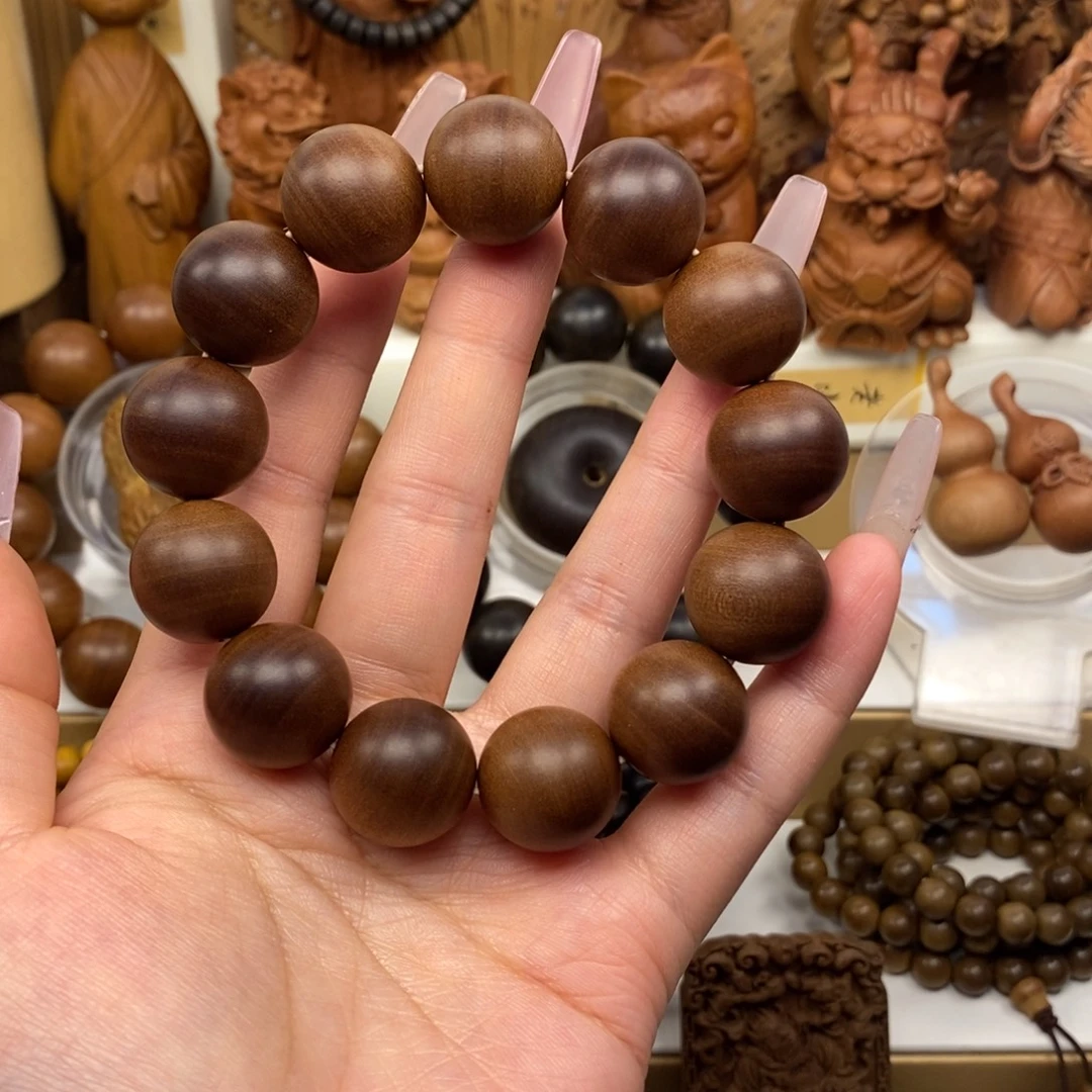 丹***丹檀香木手串/手链迈索尔老山檀香1.8奶香