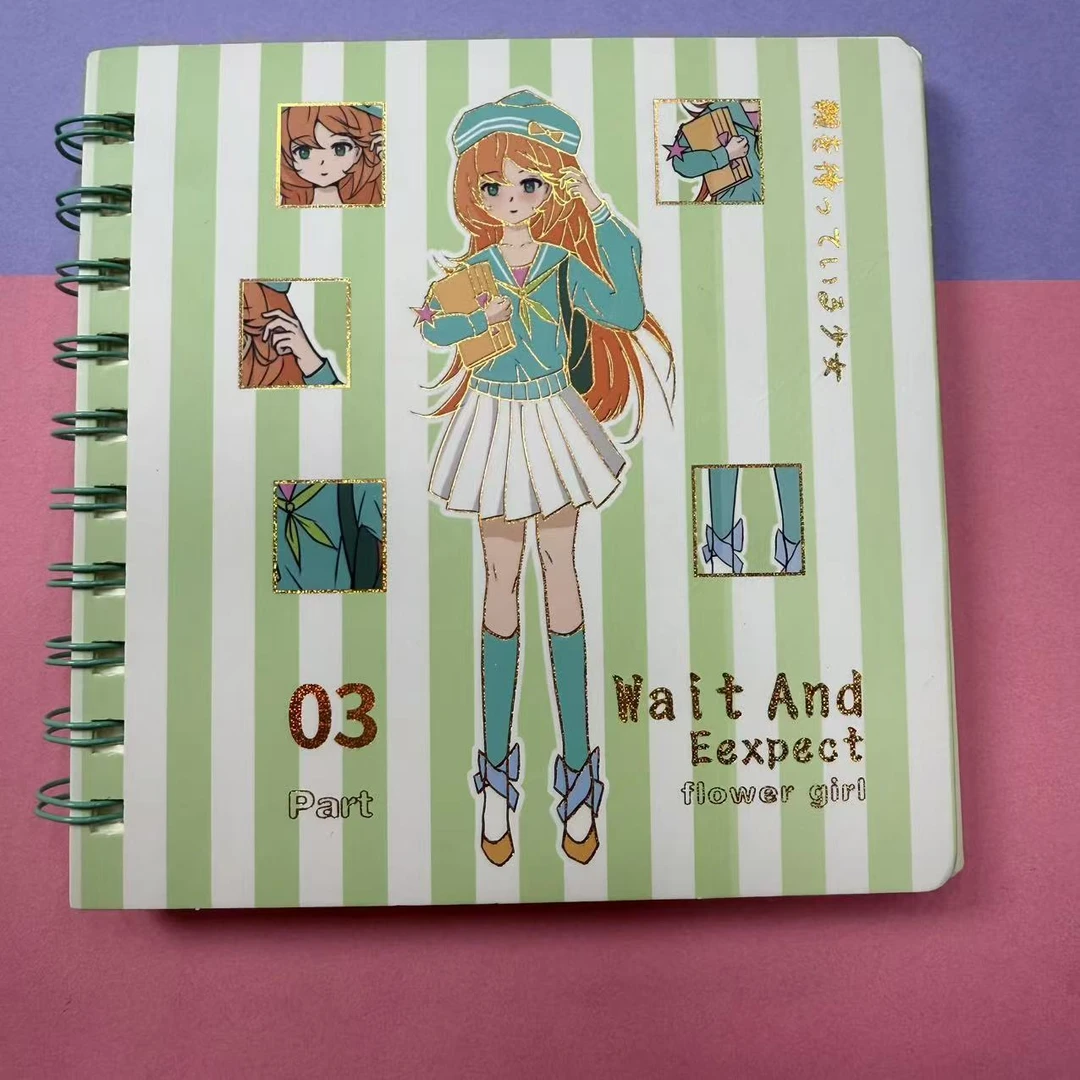 线圈手账本图案颜色随机2本Z67Z