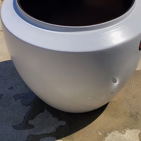 紫砂花盆口33高度36瑕疵