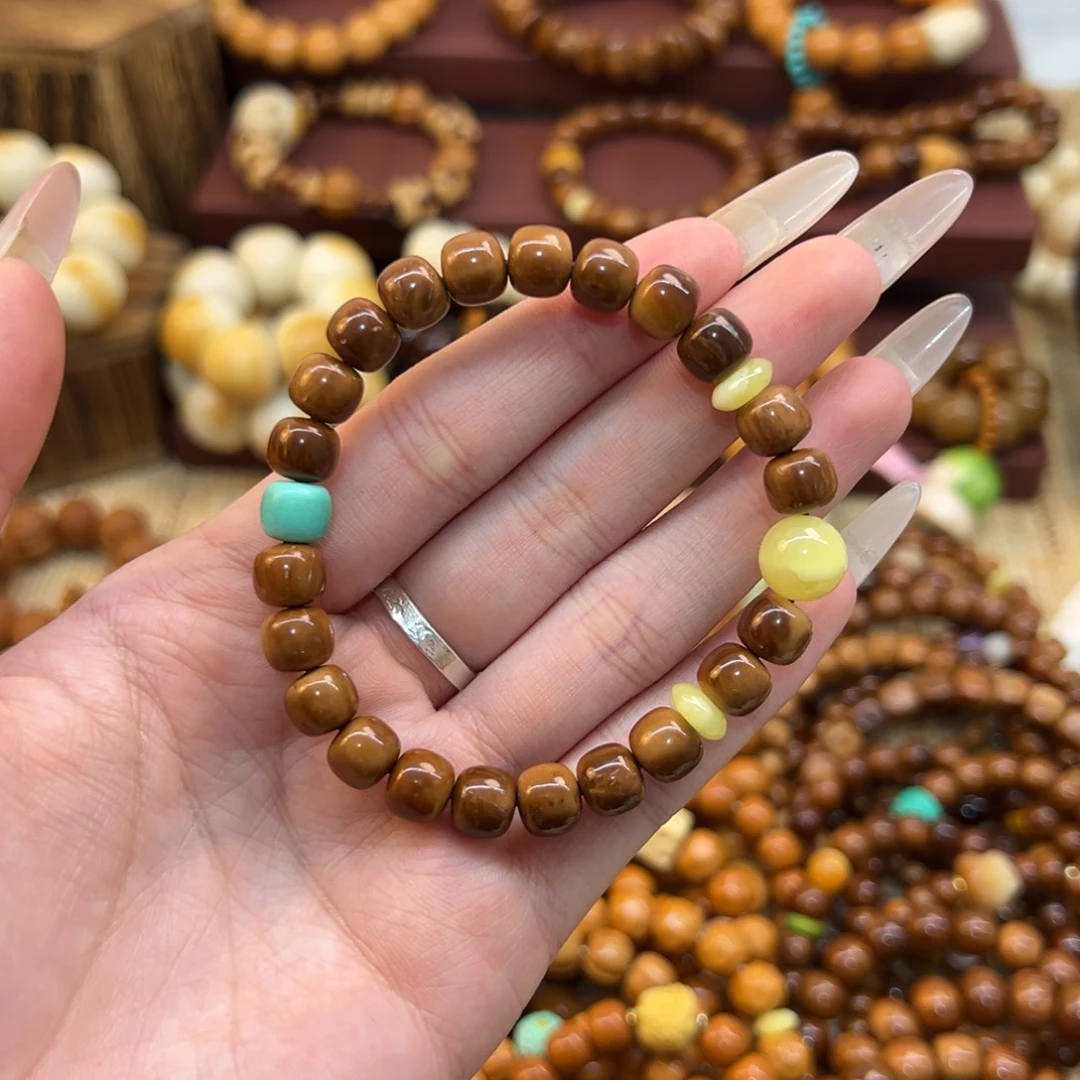 库克手串卡8老型搭配圆珠桶珠