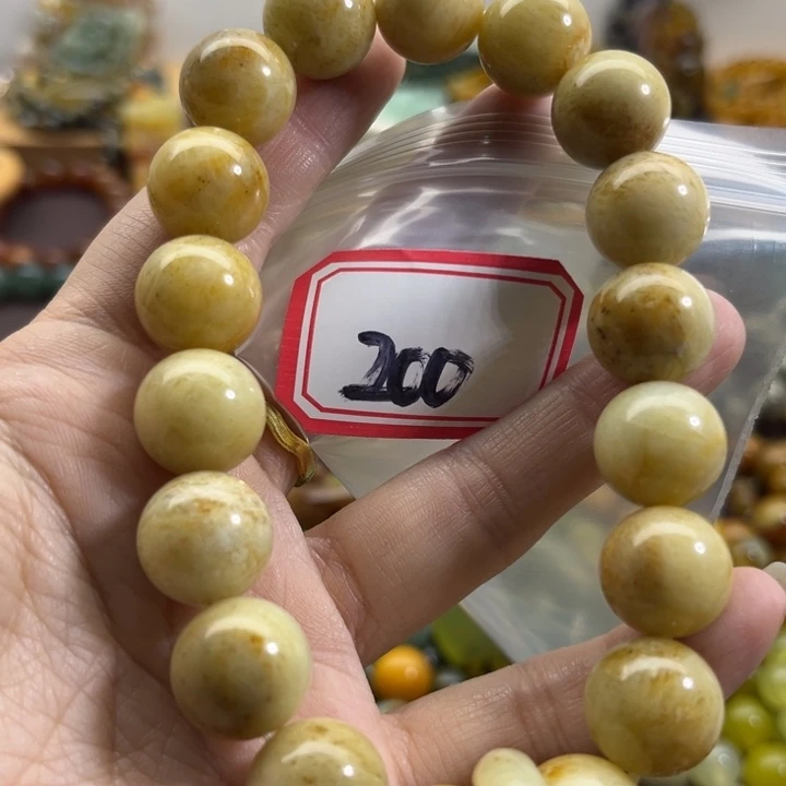 未镶嵌蛇纹石玉手链