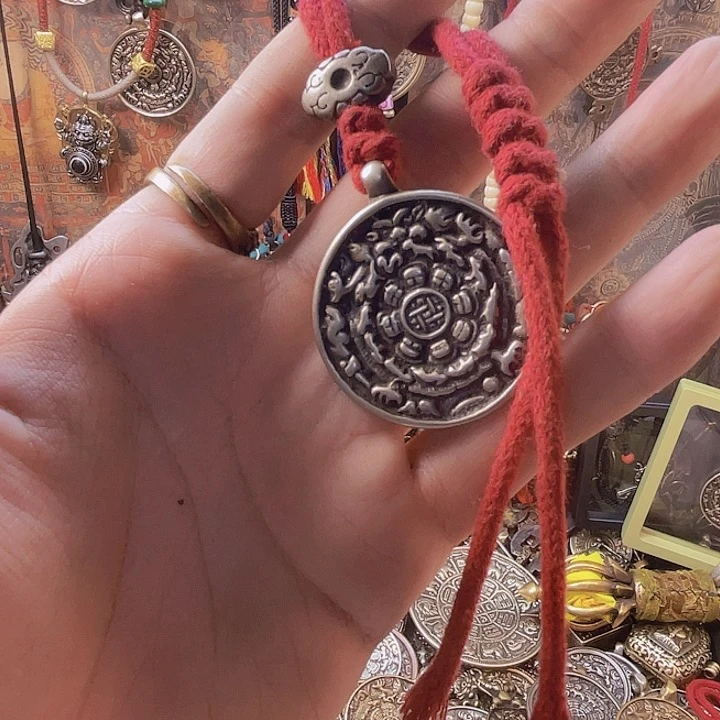 白铜利马铜九宫八卦牌子，一个