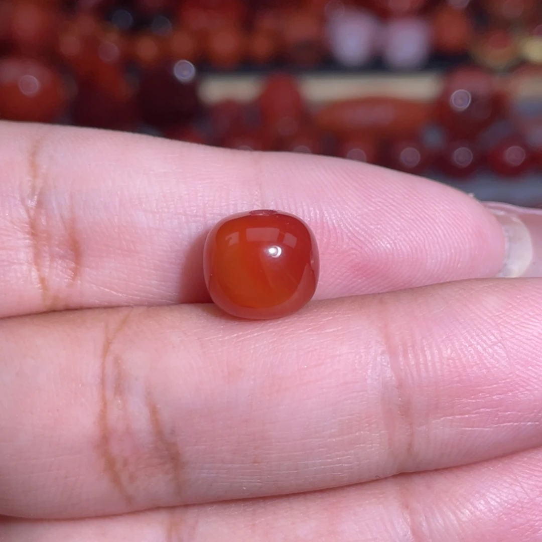 南红玛瑙未镶嵌瓦西老型卡10×9