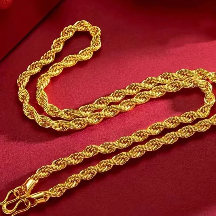 合金项链 麻花项链（合金好物）男士精选编织潮流百搭时尚 男款霸气