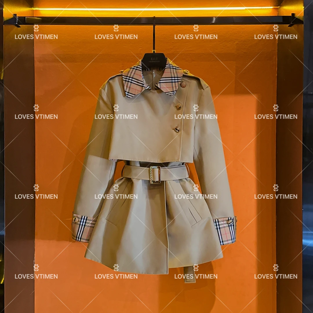 【小鬼专属】设计师高级感赫本风显瘦假两件外套LOVES-A1149