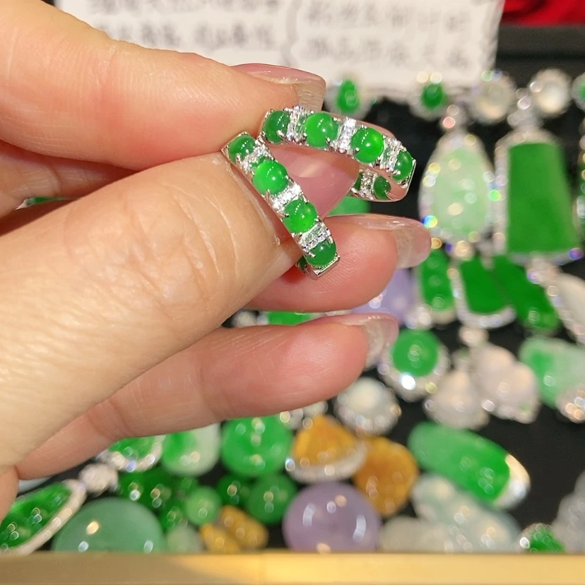 【闪购商品】未镶嵌翡翠耳饰天然翡翠