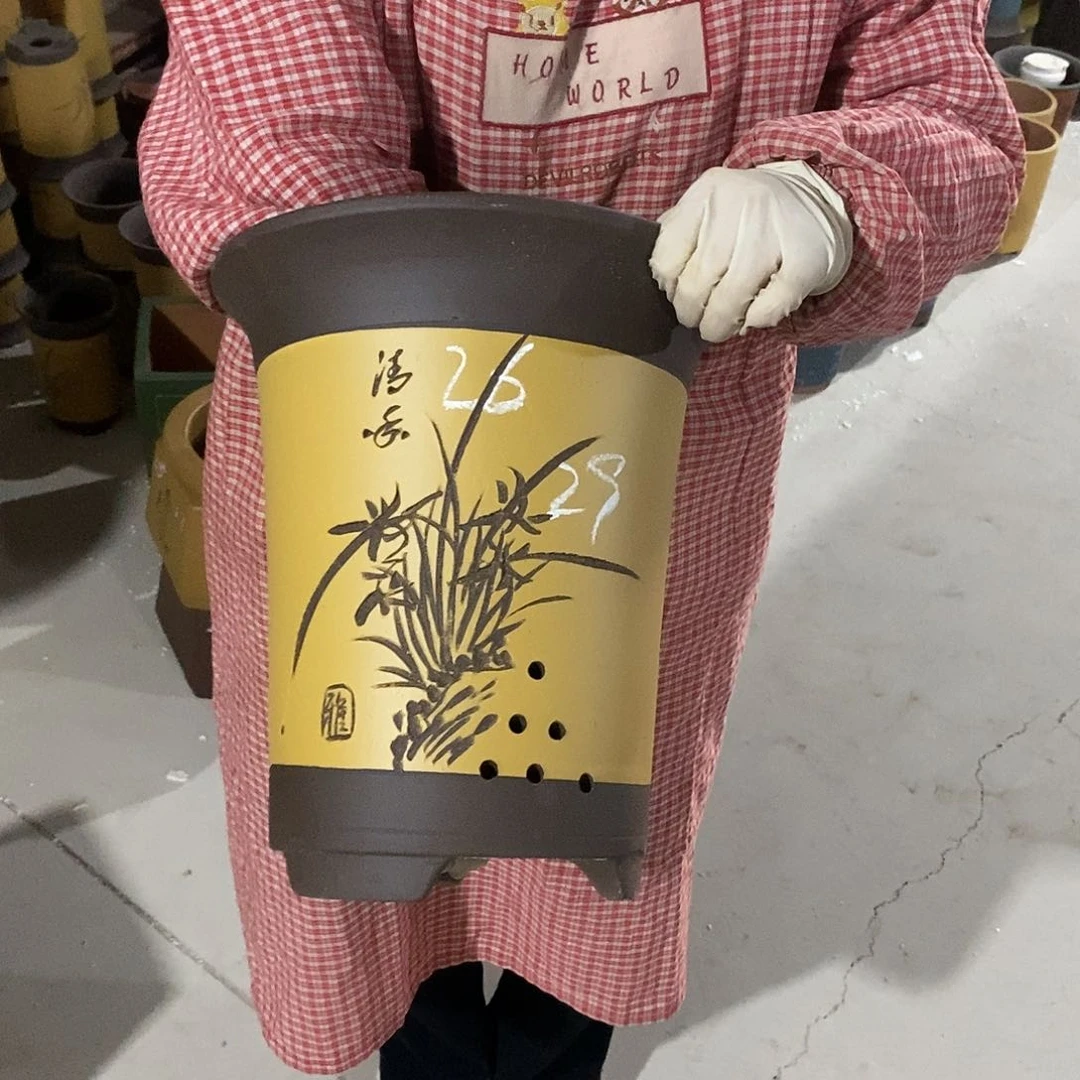 紫砂花盆紫砂花盆