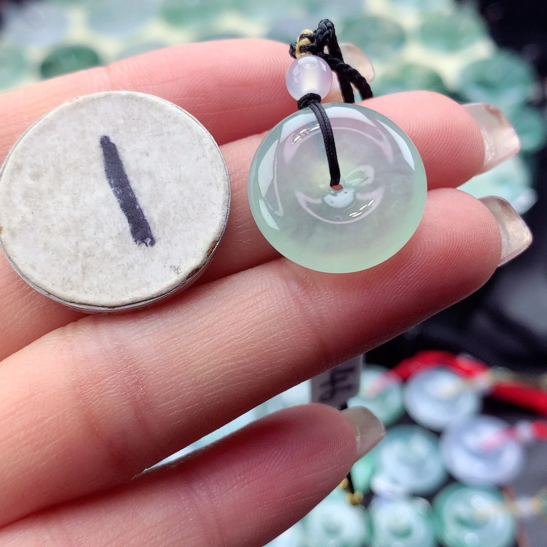 翡翠颈饰未镶嵌7尺寸18.7 -5.6