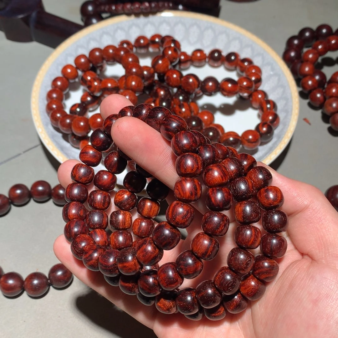 手串/手链小叶紫檀琴料c料10/11老型火焰纹