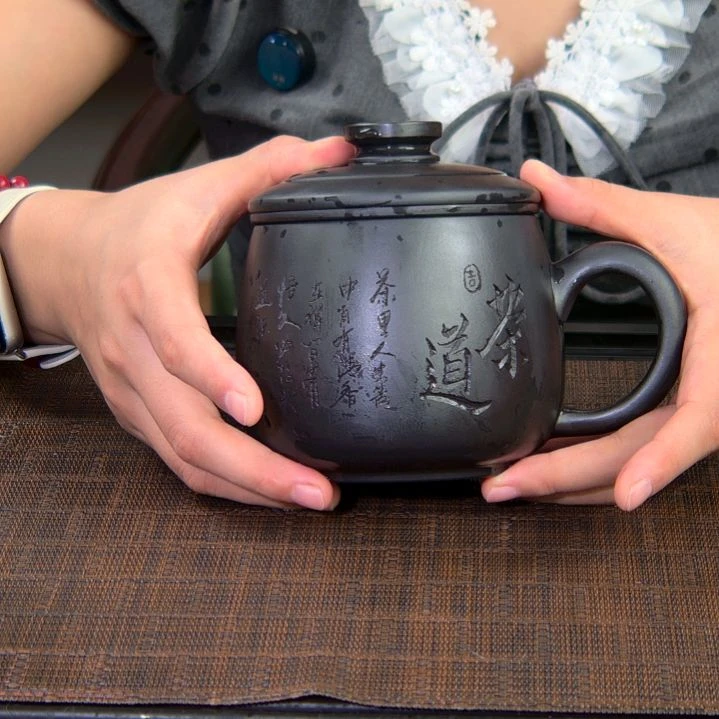 茶杯紫砂高货放漏