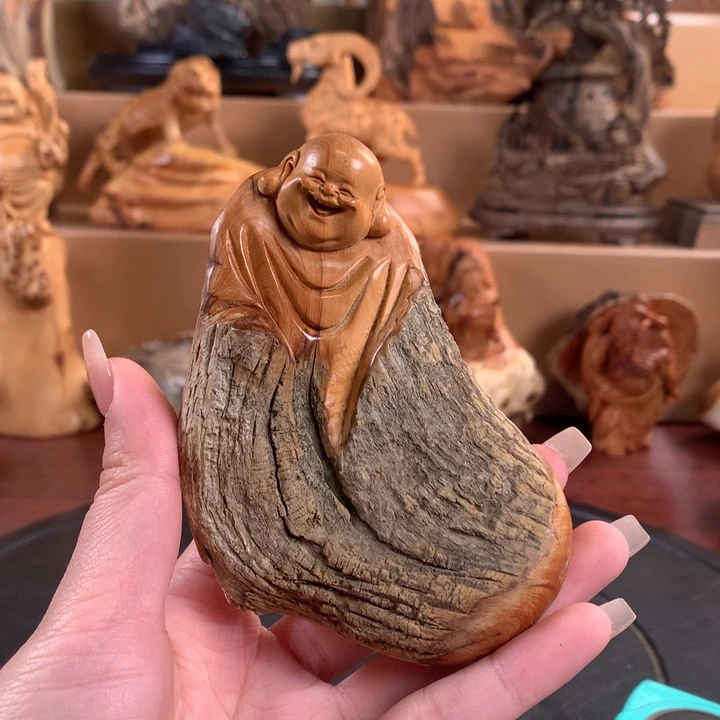 柏木(崖柏)根雕摆件