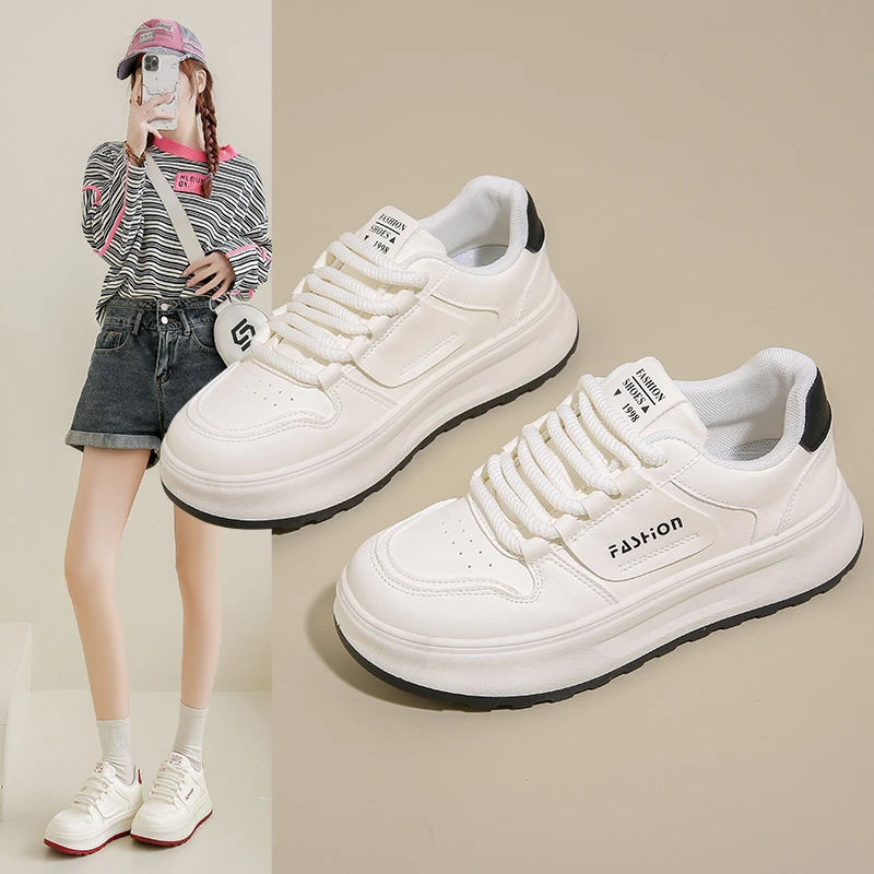 2025年春季新款欧若风厚底学生时尚百搭款韩版ins休闲运动休闲鞋