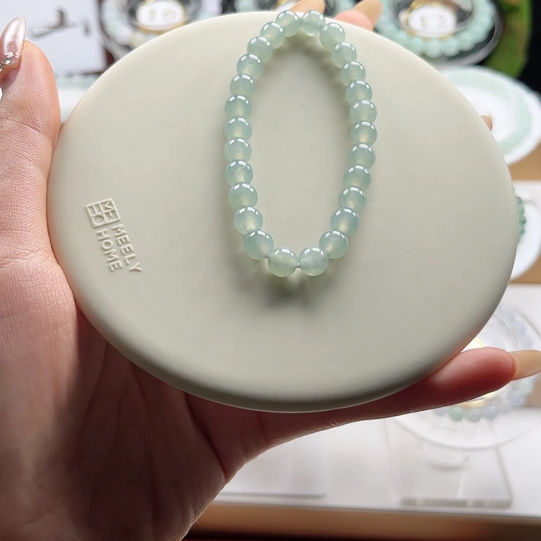 翡翠未镶嵌手链卡7.1