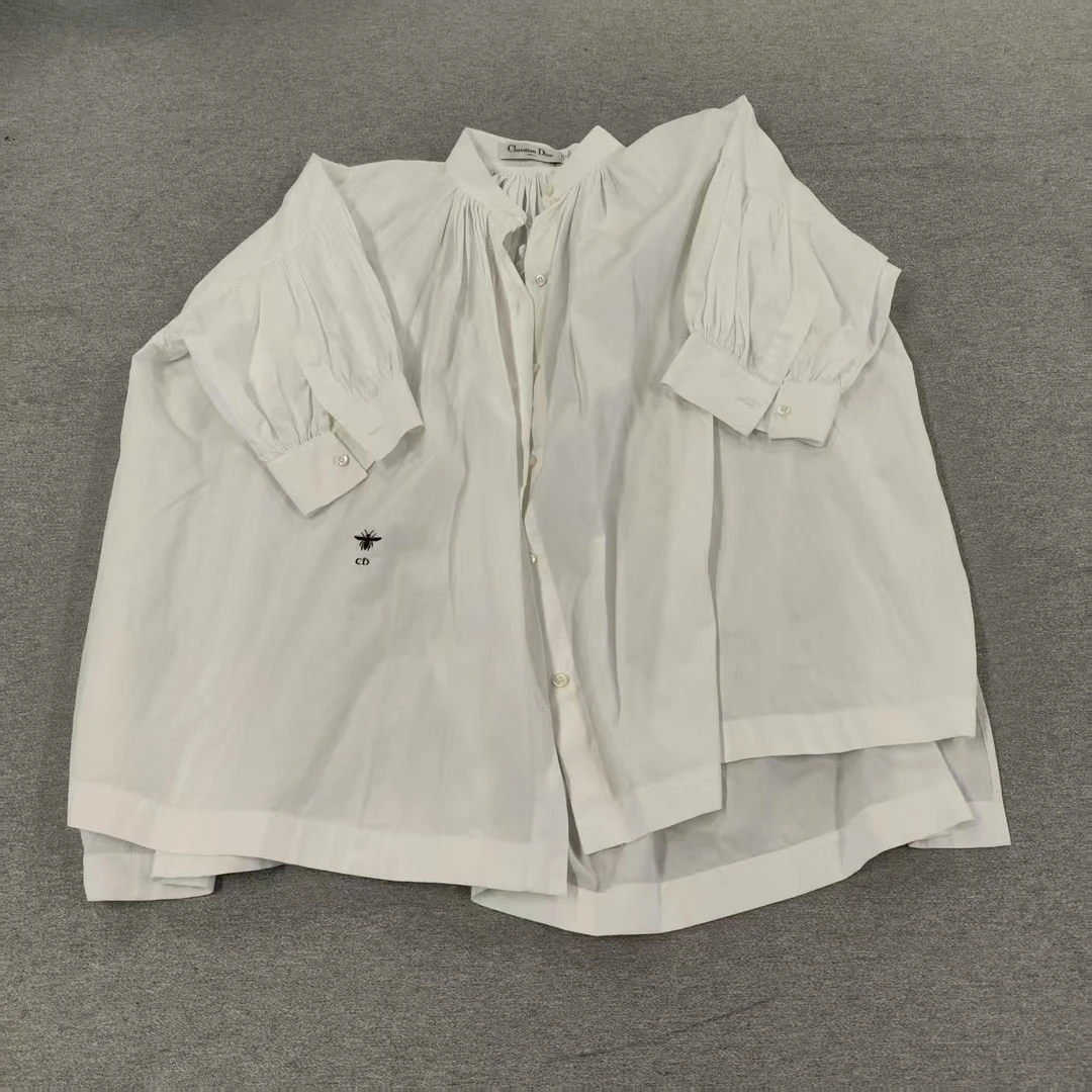 95新 DIOR/迪奥 麦殿/短袖衬衫36码白色/250209ZYTYY290