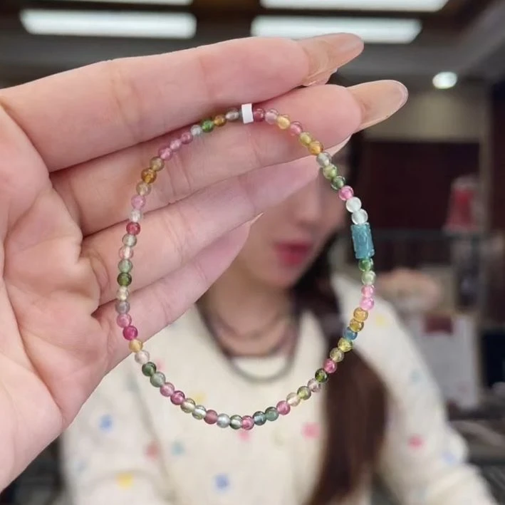 01751112碧玺/未镶嵌3mm+碧玺单圈多样性发货12