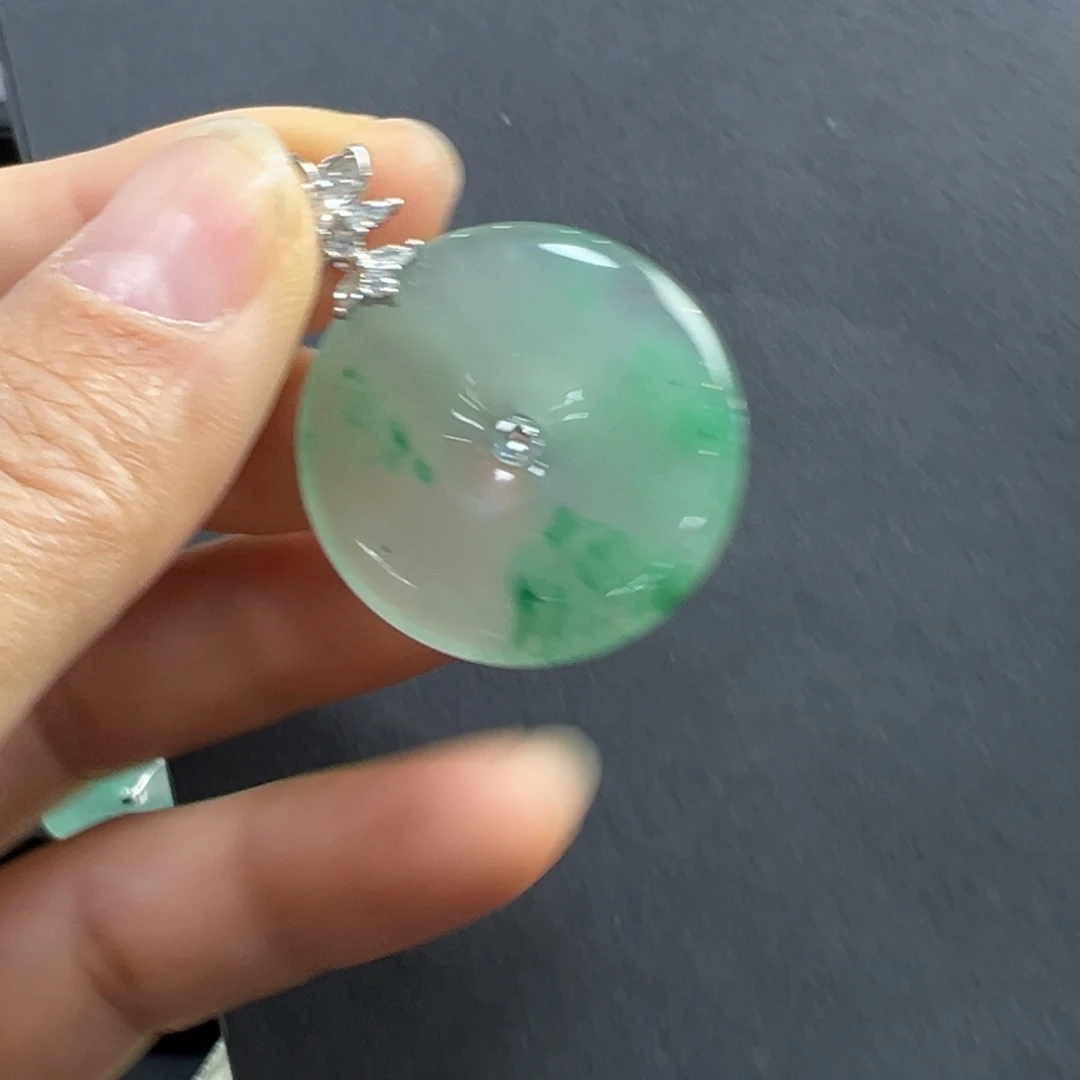 石英质玉银S925镶嵌颈饰