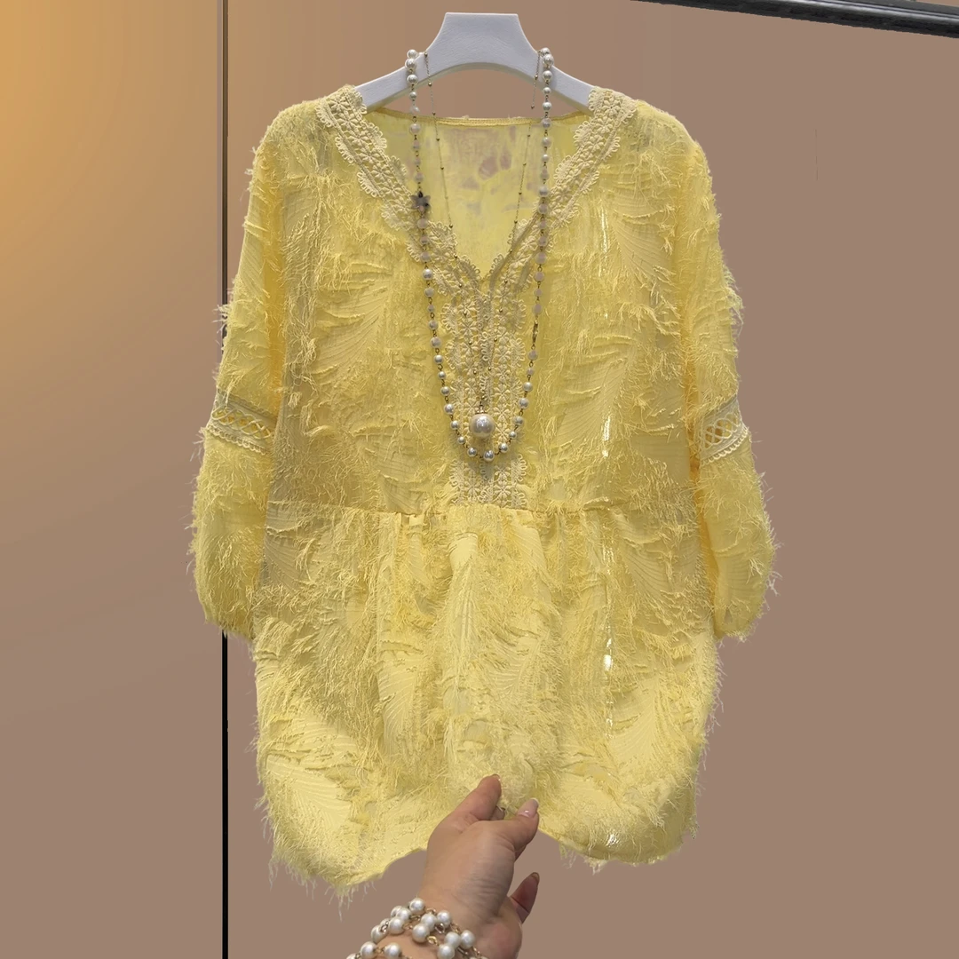 大码女装胖妹妹宽松型春夏甜美显瘦上衣