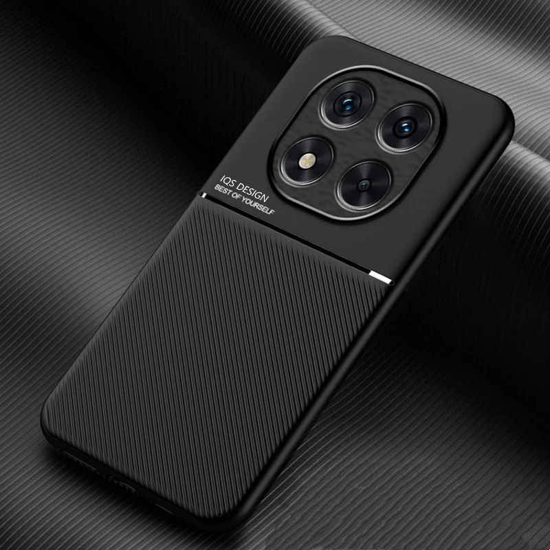 适用红米Note15Pro手机壳Note15男女保护套摩纹素皮内置磁吸防摔