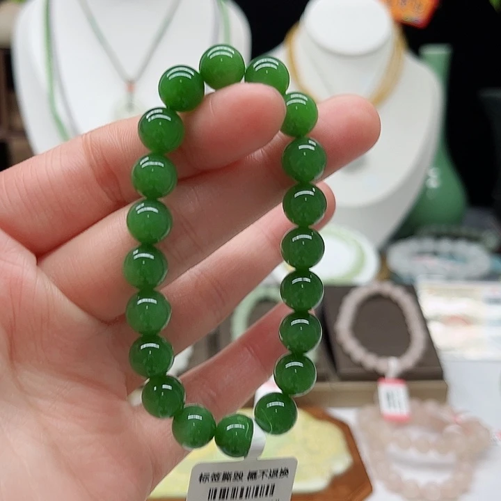 和田玉手链未镶嵌妍*贝