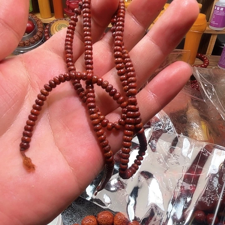 核桃手串/手链棉*糖星月菩提108红色做旧福利特价60