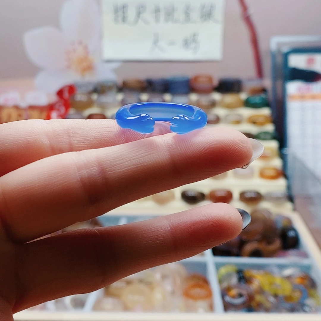 玛瑙/玉髓戒指未镶嵌向*葵