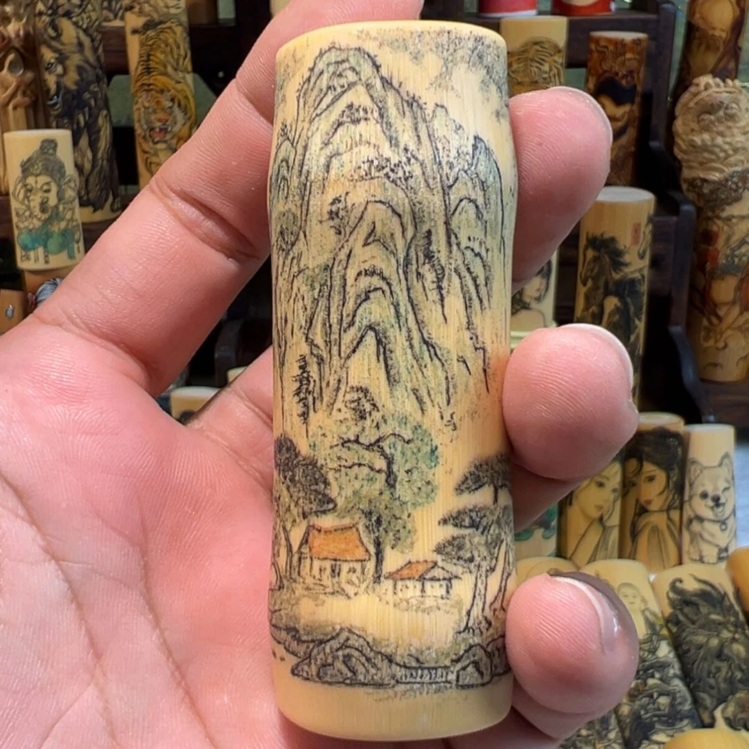 手工针刺福利山水