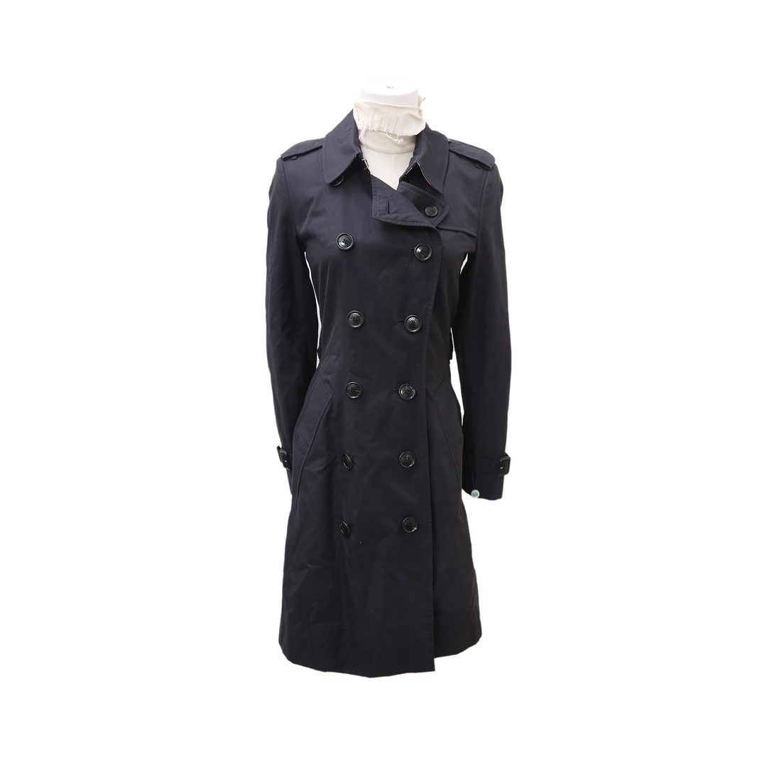 95新 BURBERRY/博柏利 【lu】经典 风衣 藏青 英国码4P242759408