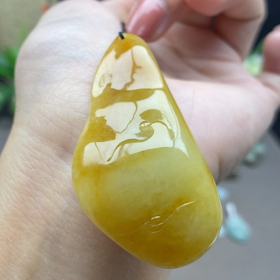 翡翠未镶嵌颈饰吊坠23