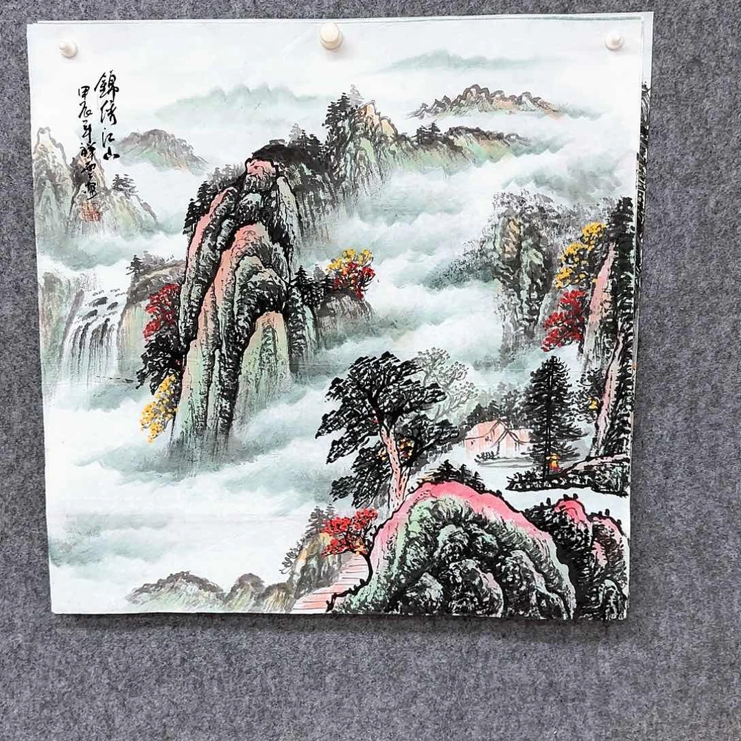 国画国画作品多次