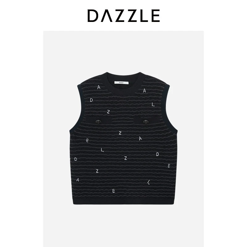 【NANACO专属】DAZZLE地素24年夏季针织波浪背心2I2E208