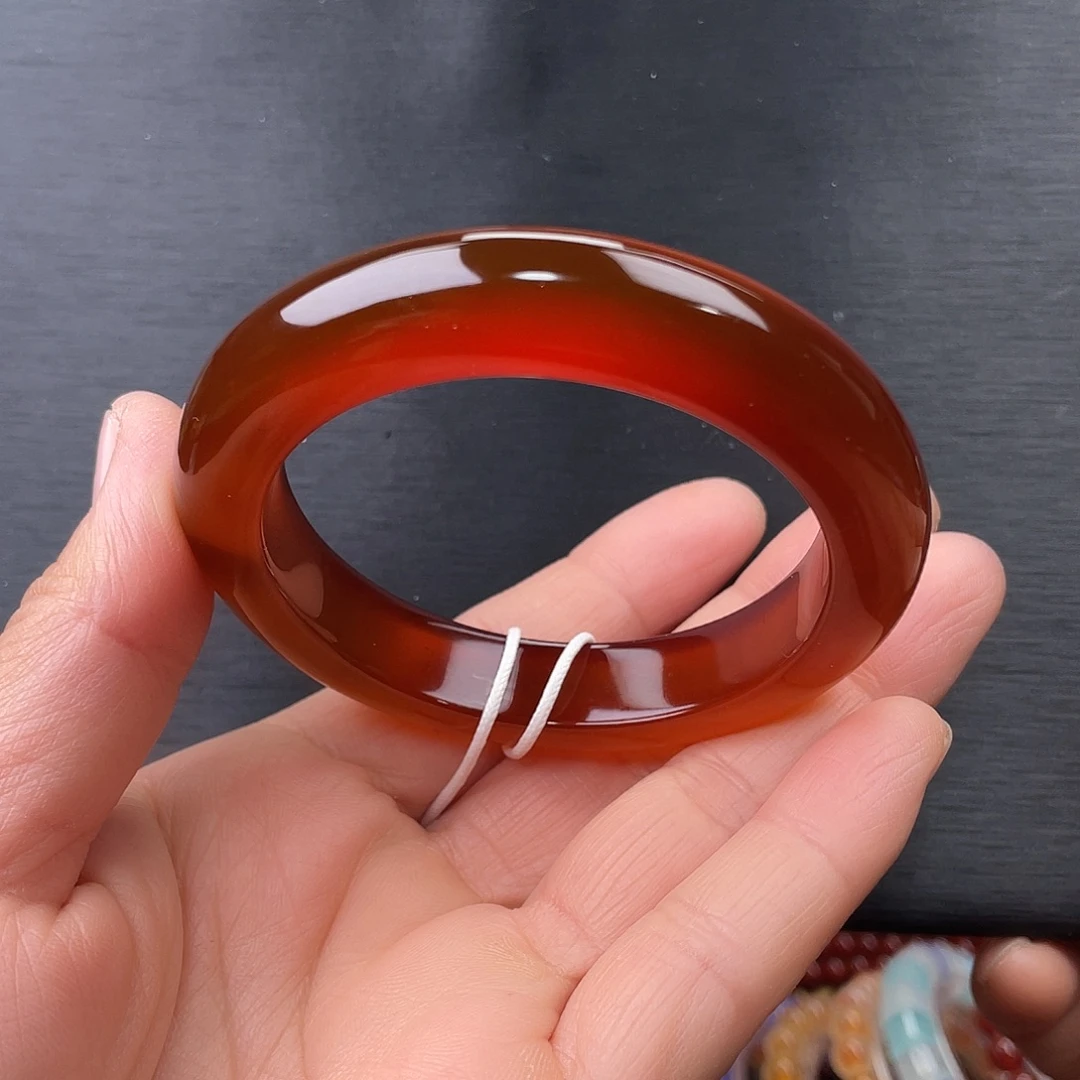 玛瑙/玉髓未镶嵌手镯54圈口