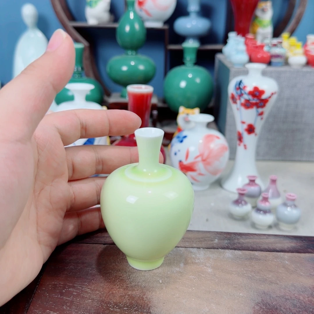 陶瓷手工小花器摆件