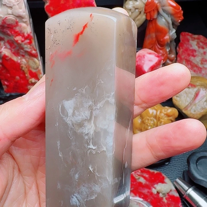 巴林鸡血石巴林鸡血精品印章