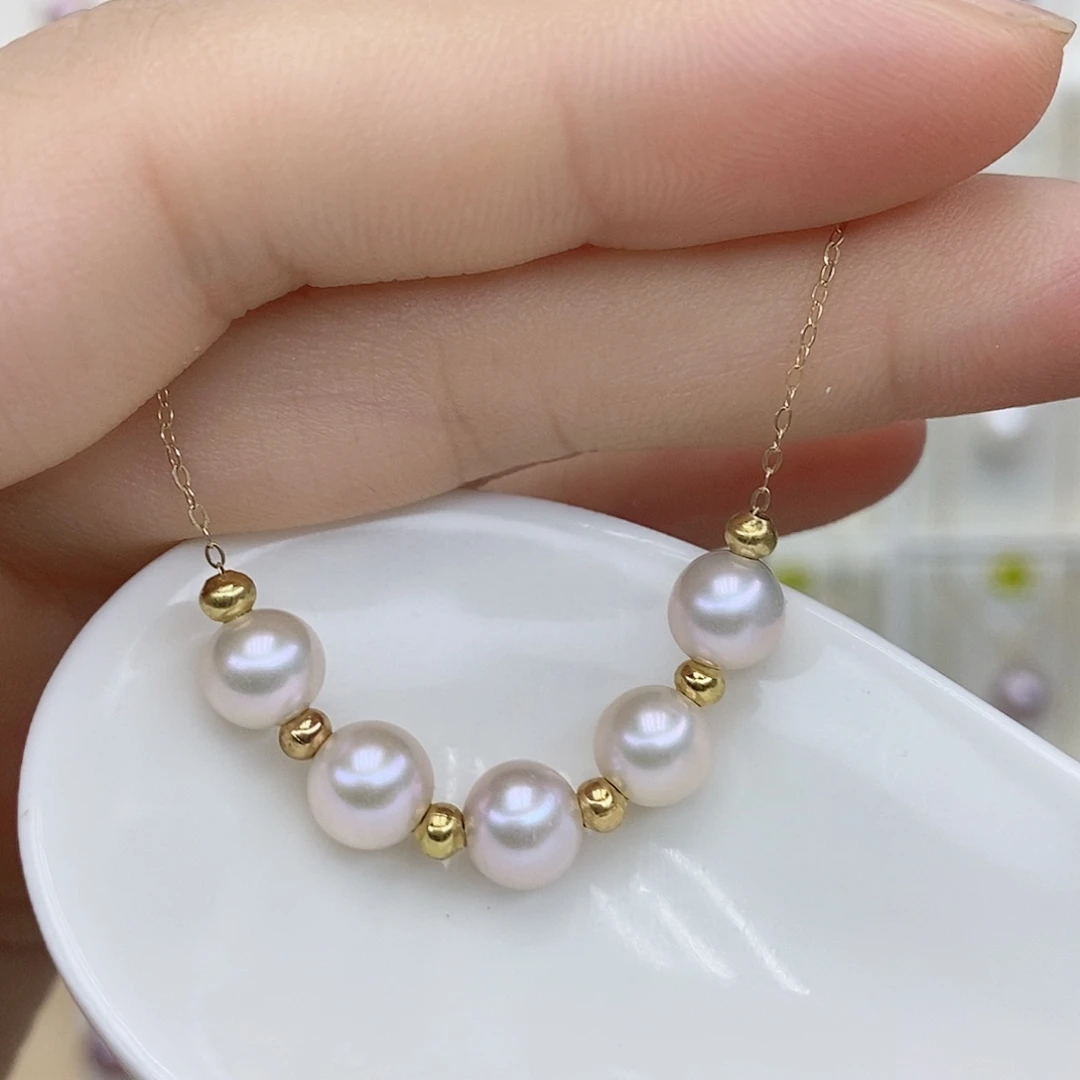 颈饰淡水珍珠银S925镶嵌