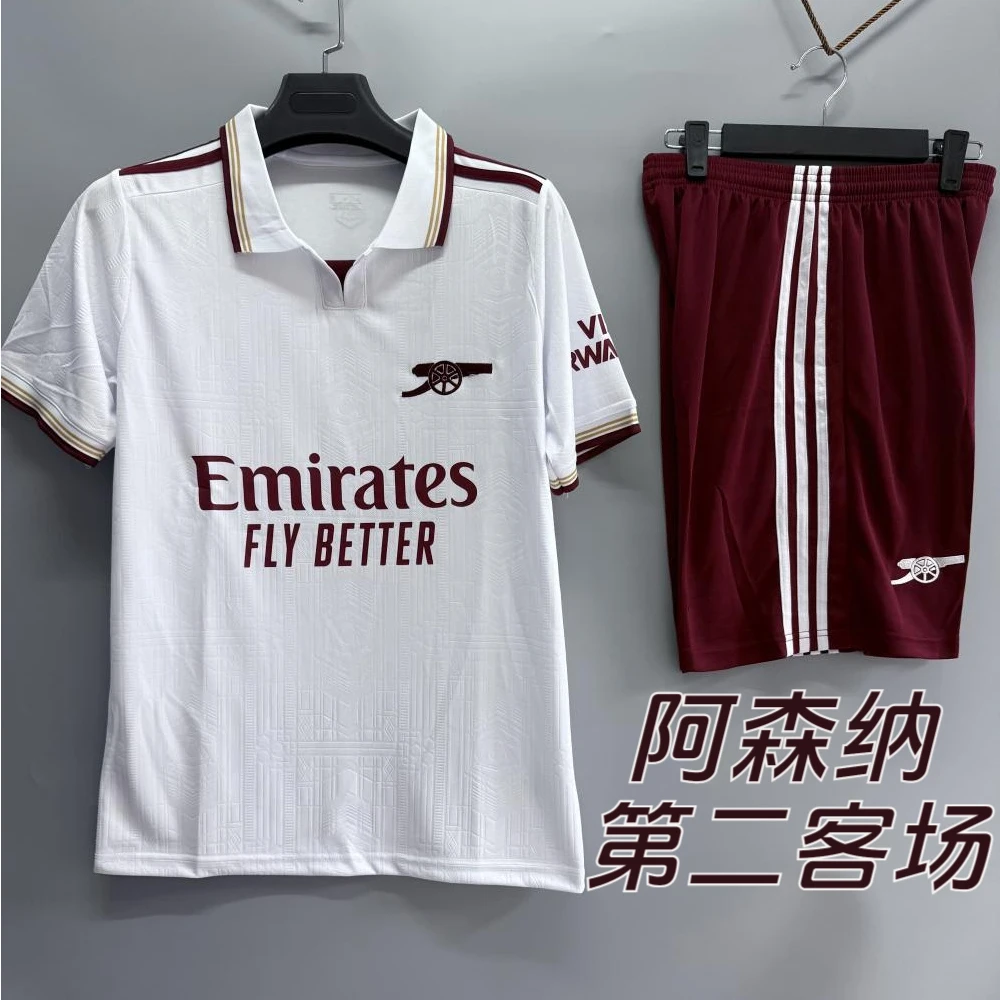 26赛季阿森纳球衣二客足球训练服成人儿童印号定制团购速干队服