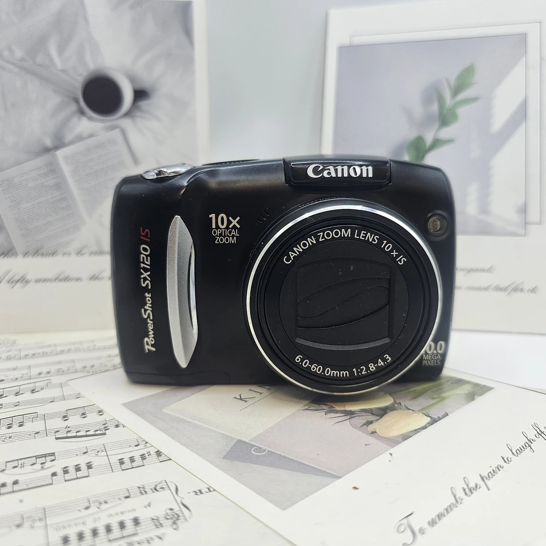 95新 Canon/佳能 佳能sx120is1000w像素10x小长焦清晰清透冷白