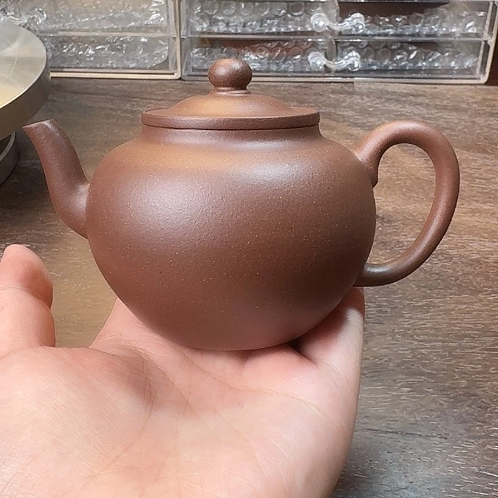 笠帽宫灯黄龙山原矿40目紫泥