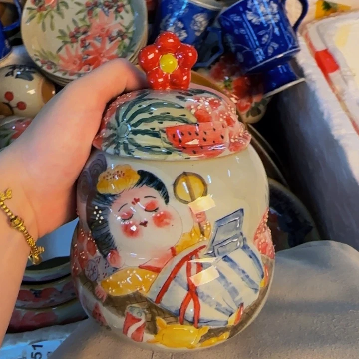 瓷片景德镇陶瓷手工手绘