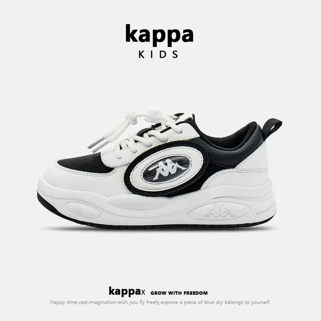 Kappa kids卡帕ins春秋拼色运动男女潮流百搭休闲舒适运动童鞋七