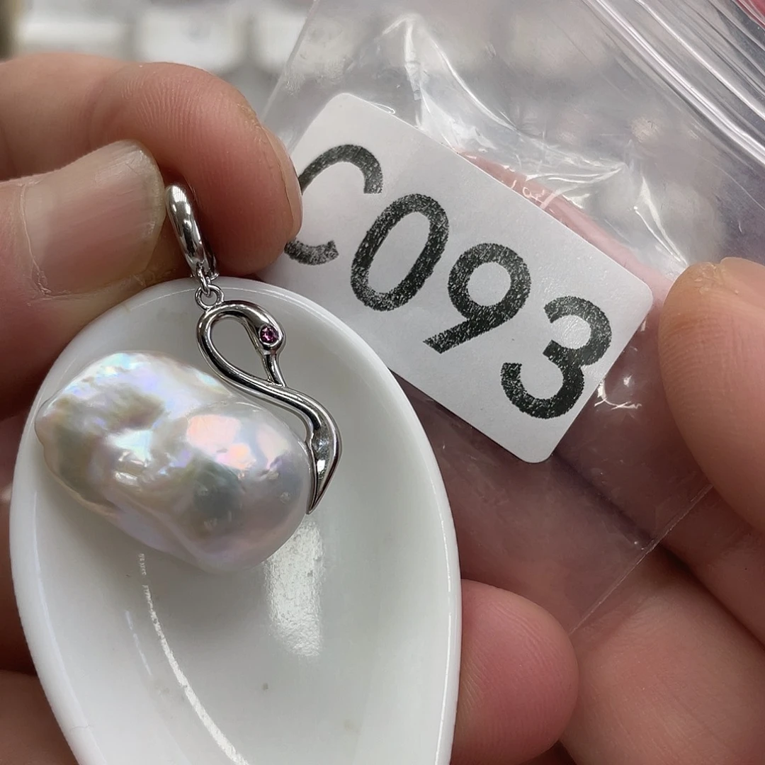 淡水珍珠颈饰银S925镶嵌