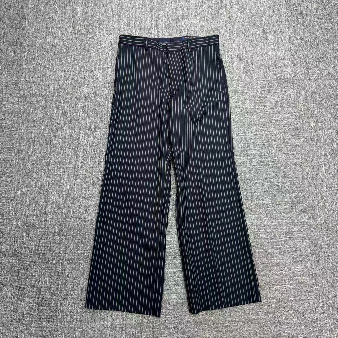 99新 LouisVuitton/路易威登 秀款条纹西裤/40码/编码09077